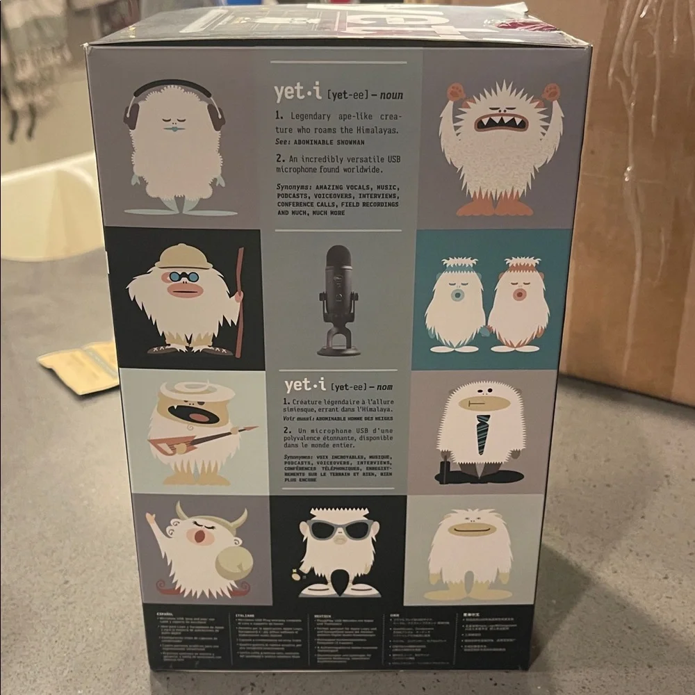 RARE SPECIAL LIMITED EDITION Yeti Blackout USB Microphone - Black